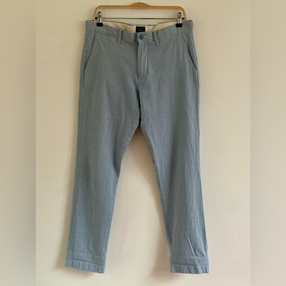 J. Crew Blue Chinos Versatile Cotton Blend 32*32